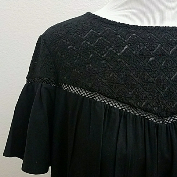 NWT Old Navy Flowy Lace Yoke Shift Dress D26 - Picture 1 of 6